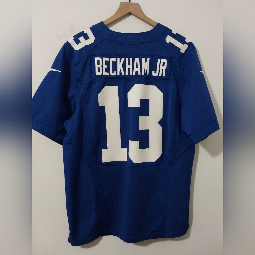 Nike Authentic Elite Ny Giants Odell Beckham Rookie Home Jersey Size 44 - Picture 2 of 12